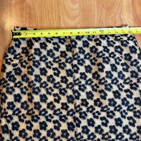 Ann Taylor flower leopard print skirt - Picture 8 of 11